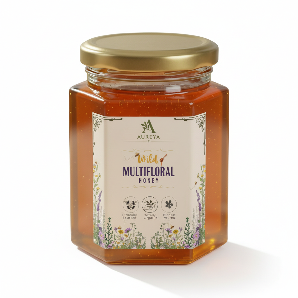 Aureya Wild Multifloral Honey | Raw • Single-Origin • Glass Jar